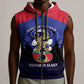 Personalized Les Grenadiers Haiti Football Sleeveless Zip Hoodie 2026 Nou Retounen Blue Version - African Pride