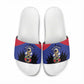 Les Grenadiers Haiti Football Slide Sandals 2026 Nou Retounen Blue Version
