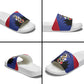 Les Grenadiers Haiti Football Slide Sandals 2026 Nou Retounen Blue Version