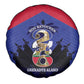 Les Grenadiers Haiti Football Spare Tire Cover 2026 Nou Retounen Blue Version - African Pride