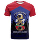 Personalized Les Grenadiers Haiti Football T shirt 2026 Nou Retounen Blue Version LT14