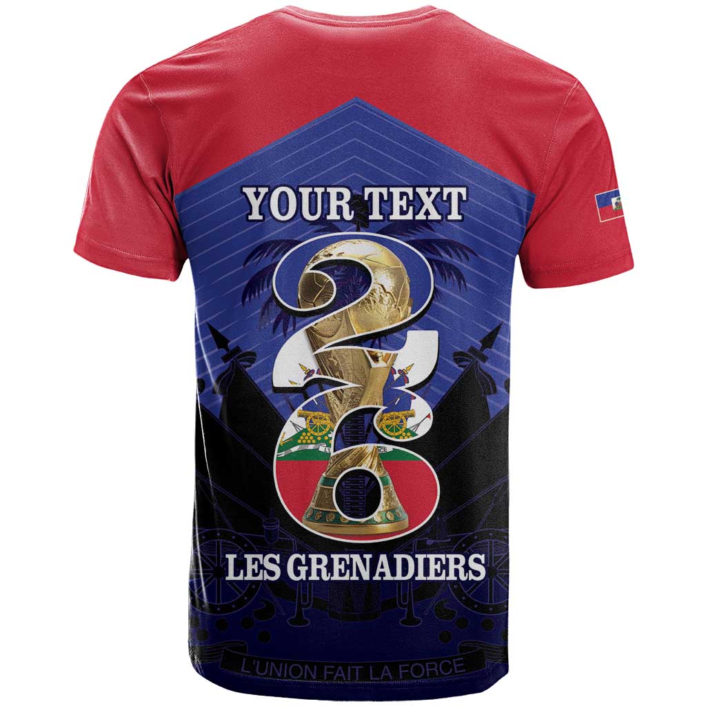 Personalized Les Grenadiers Haiti Football T shirt 2026 Nou Retounen Blue Version LT14