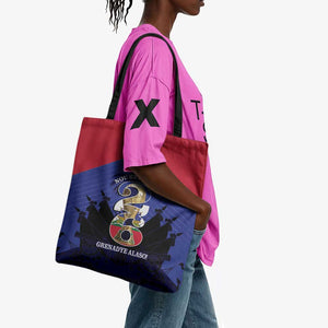Les Grenadiers Haiti Football Tote Bag 2026 Nou Retounen Blue Version