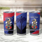 Personalized Les Grenadiers Haiti Football Tumbler Cup 2026 Nou Retounen Blue Version - African Pride