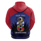 Personalized Les Grenadiers Haiti Football Zip Hoodie 2026 Nou Retounen Blue Version - African Pride