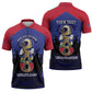 Personalized Les Grenadiers Haiti Football Zipper Polo Shirt 2026 Nou Retounen Blue Version