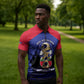 Personalized Les Grenadiers Haiti Football Zipper Polo Shirt 2026 Nou Retounen Blue Version