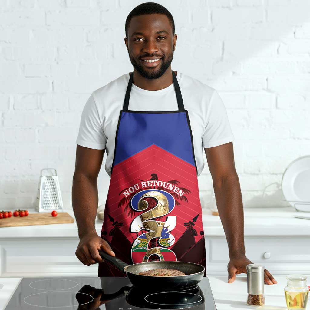 Les Grenadiers Haiti Football Apron 2026 Nou Retounen Red Version