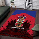 Les Grenadiers Haiti Football Area Rug 2026 Nou Retounen Red Version - African Pride