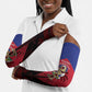 Personalized Les Grenadiers Haiti Football Arm Sleeves 2026 Nou Retounen Red Version