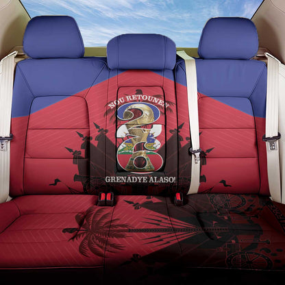 Les Grenadiers Haiti Football Back Car Seat Cover 2026 Nou Retounen Red Version - African Pride