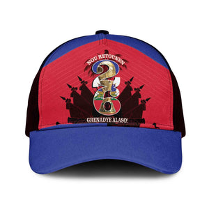 Les Grenadiers Haiti Football Baseball Net Cap 2026 Nou Retounen Red Version - African Pride