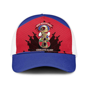 Les Grenadiers Haiti Football Baseball Net Cap 2026 Nou Retounen Red Version - African Pride
