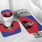 Les Grenadiers Haiti Football Bathroom Set 2026 Nou Retounen Red Version