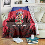 Les Grenadiers Haiti Football Blanket 2026 Nou Retounen Red Version - African Pride