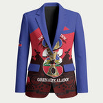 Personalized Les Grenadiers Haiti Football Blazer 2026 Nou Retounen Red Version