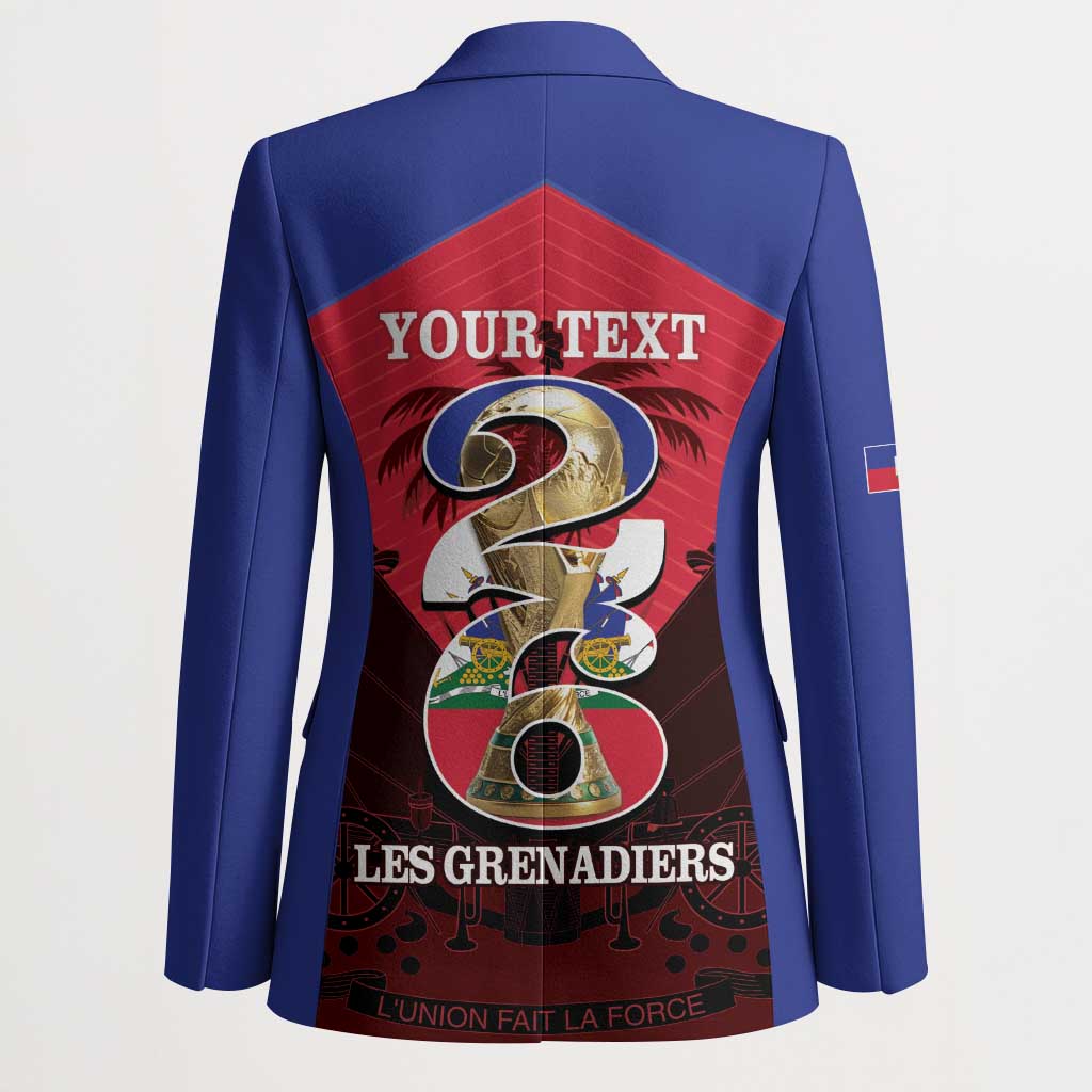 Personalized Les Grenadiers Haiti Football Blazer 2026 Nou Retounen Red Version