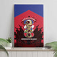 Les Grenadiers Haiti Football Canvas Wall Art 2026 Nou Retounen Red Version - African Pride