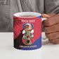 Personalized Les Grenadiers Haiti Football Ceramic Mug 2026 Nou Retounen Red Version