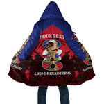 Personalized Les Grenadiers Haiti Football Cloak 2026 Nou Retounen Red Version