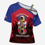 Personalized Les Grenadiers Haiti Football Cross Shoulder Shirt 2026 Nou Retounen Red Version