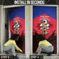 Personalized Les Grenadiers Haiti Football Door Cover 2026 Nou Retounen Red Version