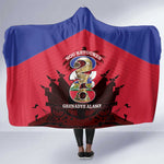 Les Grenadiers Haiti Football Hooded Blanket 2026 Nou Retounen Red Version - African Pride