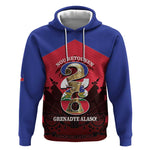 Personalized Les Grenadiers Haiti Football Hoodie 2026 Nou Retounen Red Version - African Pride
