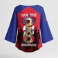 Personalized Les Grenadiers Haiti Football Kimono Sleeve Blouse 2026 Nou Retounen Red Version