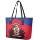 Les Grenadiers Haiti Football Leather Tote Bag 2026 Nou Retounen Red Version - African Pride