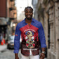 Personalized Les Grenadiers Haiti Football Long Sleeve Button Shirt 2026 Nou Retounen Red Version - African Pride