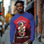 Personalized Les Grenadiers Haiti Football Long Sleeve Shirt 2026 Nou Retounen Red Version - African Pride
