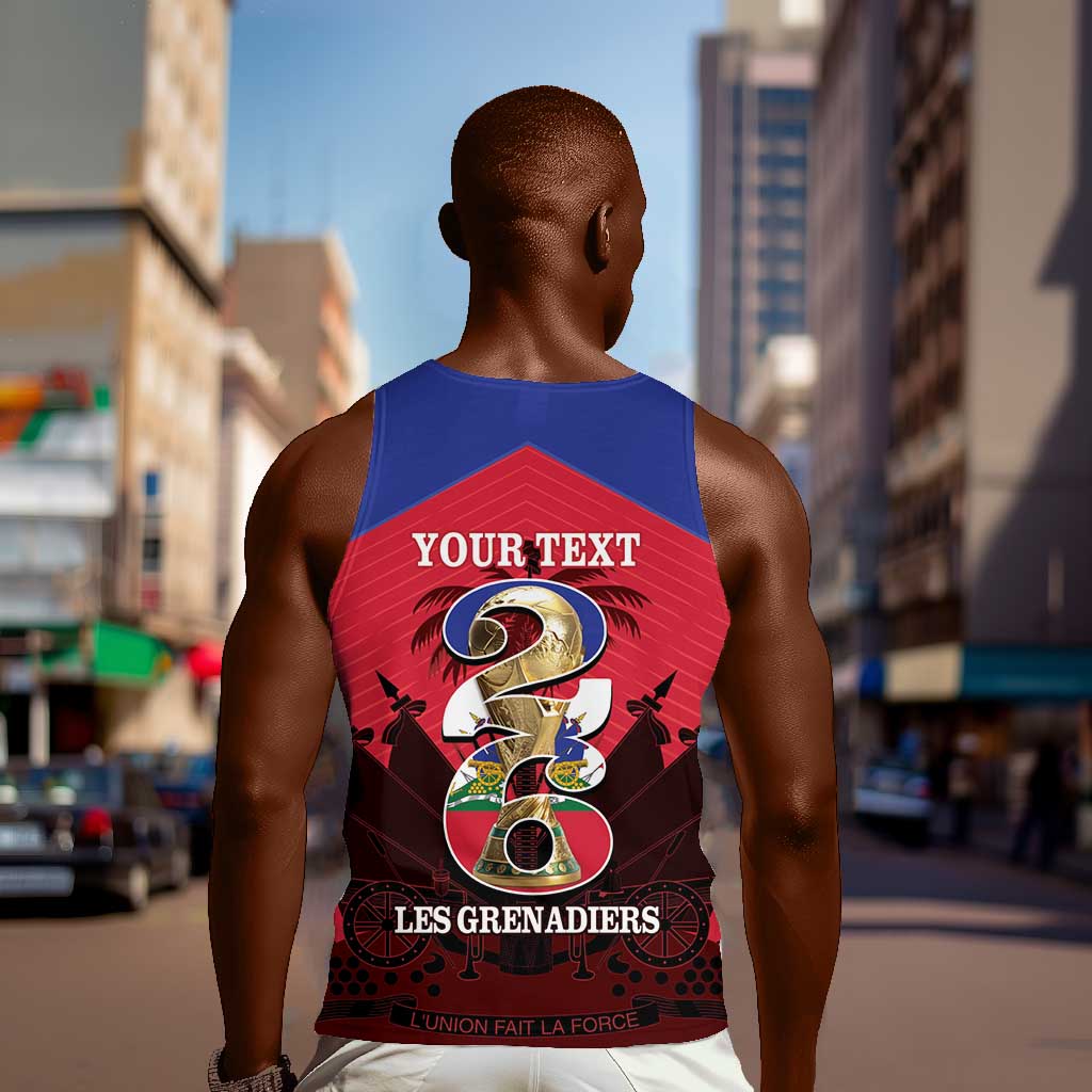 Personalized Les Grenadiers Haiti Football Men Tank Top 2026 Nou Retounen Red Version - African Pride