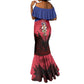 Personalized Les Grenadiers Haiti Football Mermaid Dress 2026 Nou Retounen Red Version - African Pride
