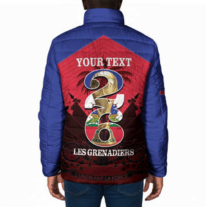 Personalized Les Grenadiers Haiti Football Padded Jacket 2026 Nou Retounen Red Version
