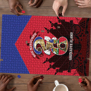 Les Grenadiers Haiti Football Puzzle 2026 Nou Retounen Red Version