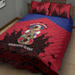 Les Grenadiers Haiti Football Quilt Bed Set 2026 Nou Retounen Red Version - African Pride
