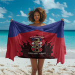Les Grenadiers Haiti Football Sarong 2026 Nou Retounen Red Version - African Pride