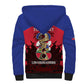 Personalized Les Grenadiers Haiti Football Sherpa Hoodie 2026 Nou Retounen Red Version - African Pride