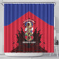 Les Grenadiers Haiti Football Shower Curtain 2026 Nou Retounen Red Version - African Pride
