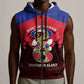 Personalized Les Grenadiers Haiti Football Sleeveless Zip Hoodie 2026 Nou Retounen Red Version - African Pride