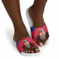 Les Grenadiers Haiti Football Slide Sandals 2026 Nou Retounen Red Version