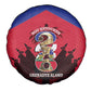 Les Grenadiers Haiti Football Spare Tire Cover 2026 Nou Retounen Red Version - African Pride