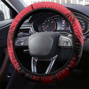 Les Grenadiers Haiti Football Steering Wheel Cover 2026 Nou Retounen Red Version - African Pride