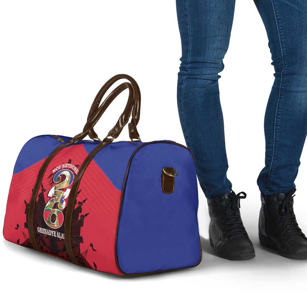 Les Grenadiers Haiti Football Travel Bag 2026 Nou Retounen Red Version
