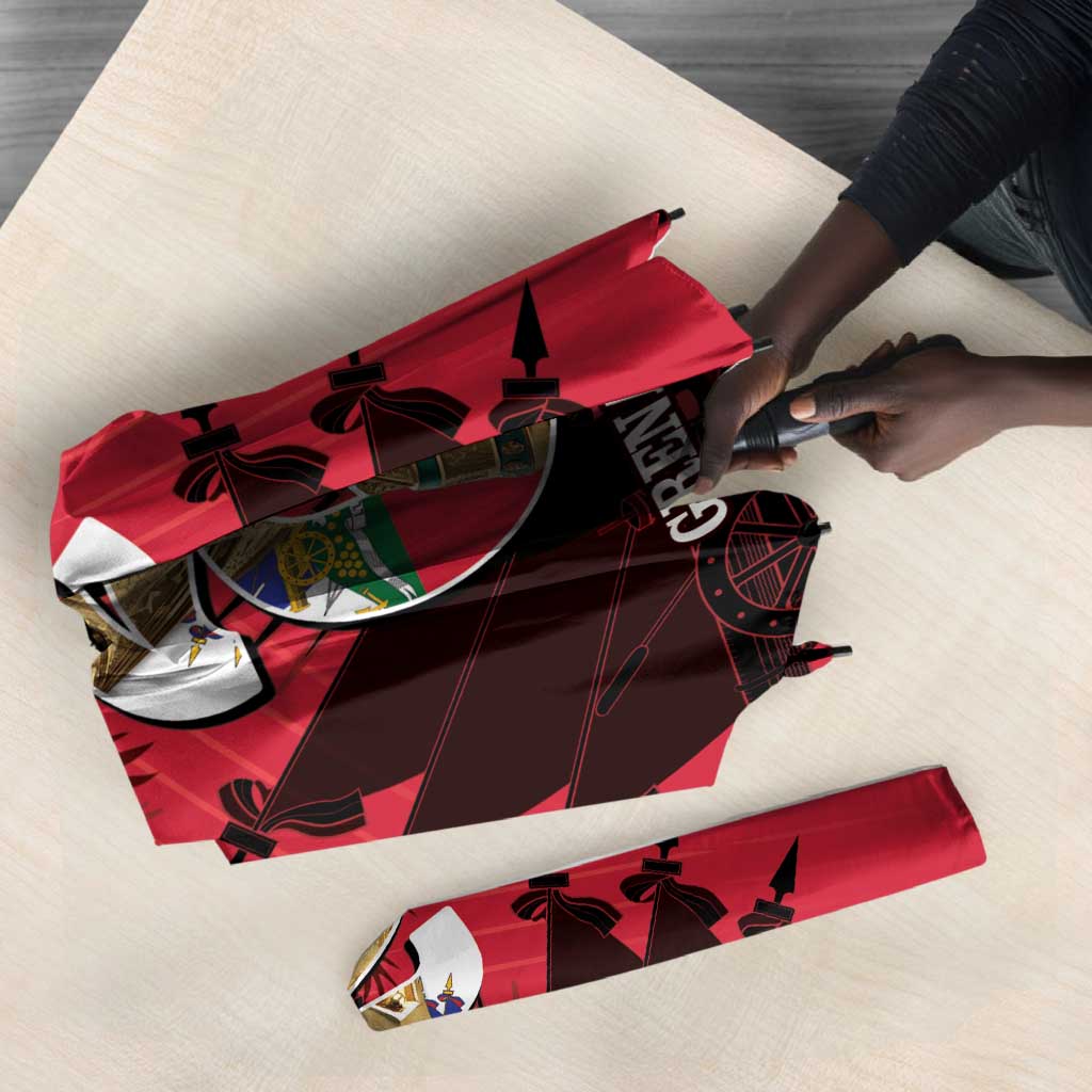 Les Grenadiers Haiti Football Umbrella 2026 Nou Retounen Red Version
