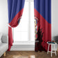 Les Grenadiers Haiti Football Window Curtain 2026 Nou Retounen Red Version - African Pride