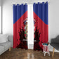 Les Grenadiers Haiti Football Window Curtain 2026 Nou Retounen Red Version - African Pride