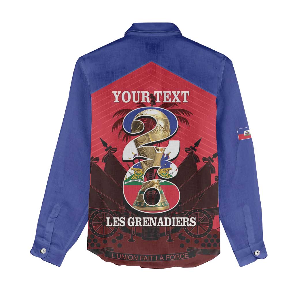 Personalized Les Grenadiers Haiti Football Women Casual Shirt 2026 Nou Retounen Red Version - African Pride