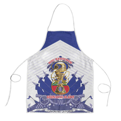 Les Grenadiers Haiti Football Apron 2026 Nou Retounen White Version